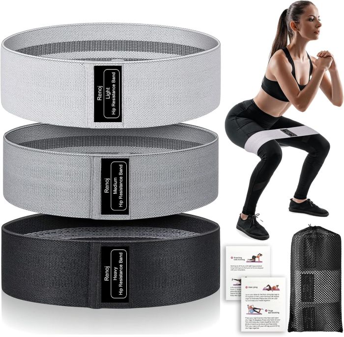 Renoj 3 Set Fabric Resistance Bands
